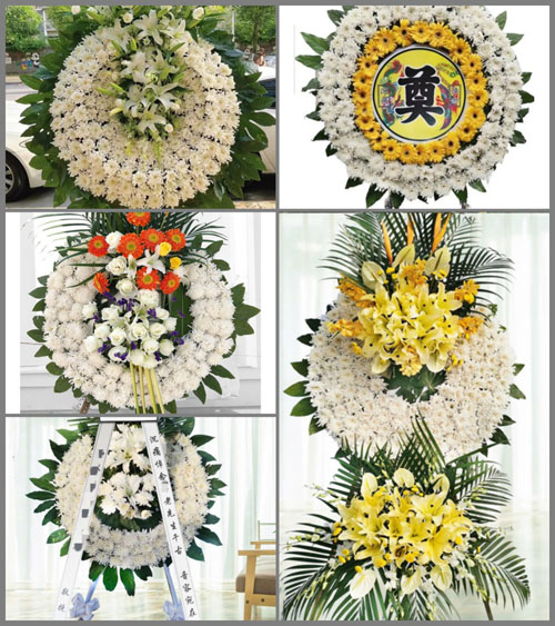 湖北咸宁市赤壁市中伙铺镇董家岭村花圈速递